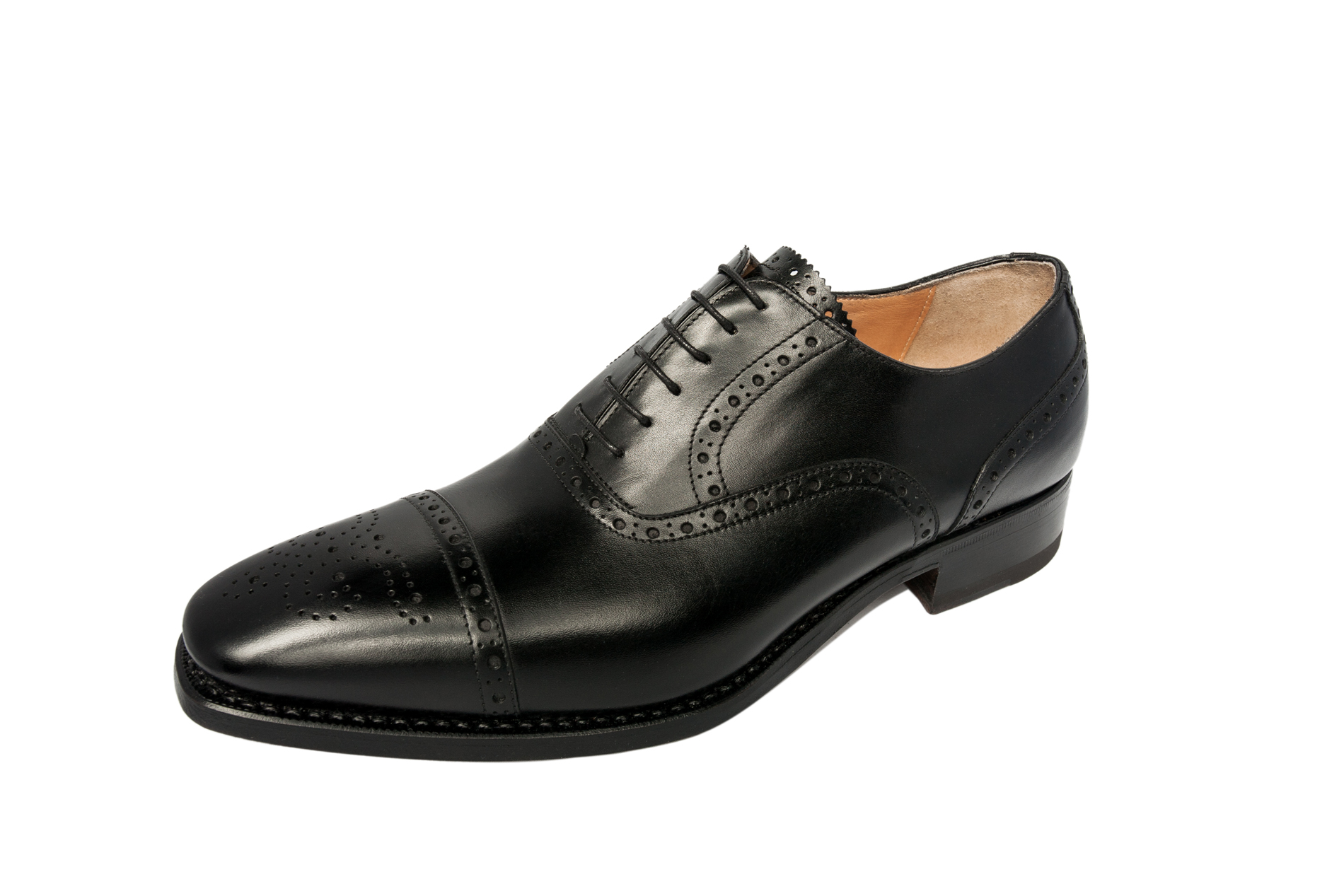 Francesina semi brogue con punta quadrata - Belfiore Calzature