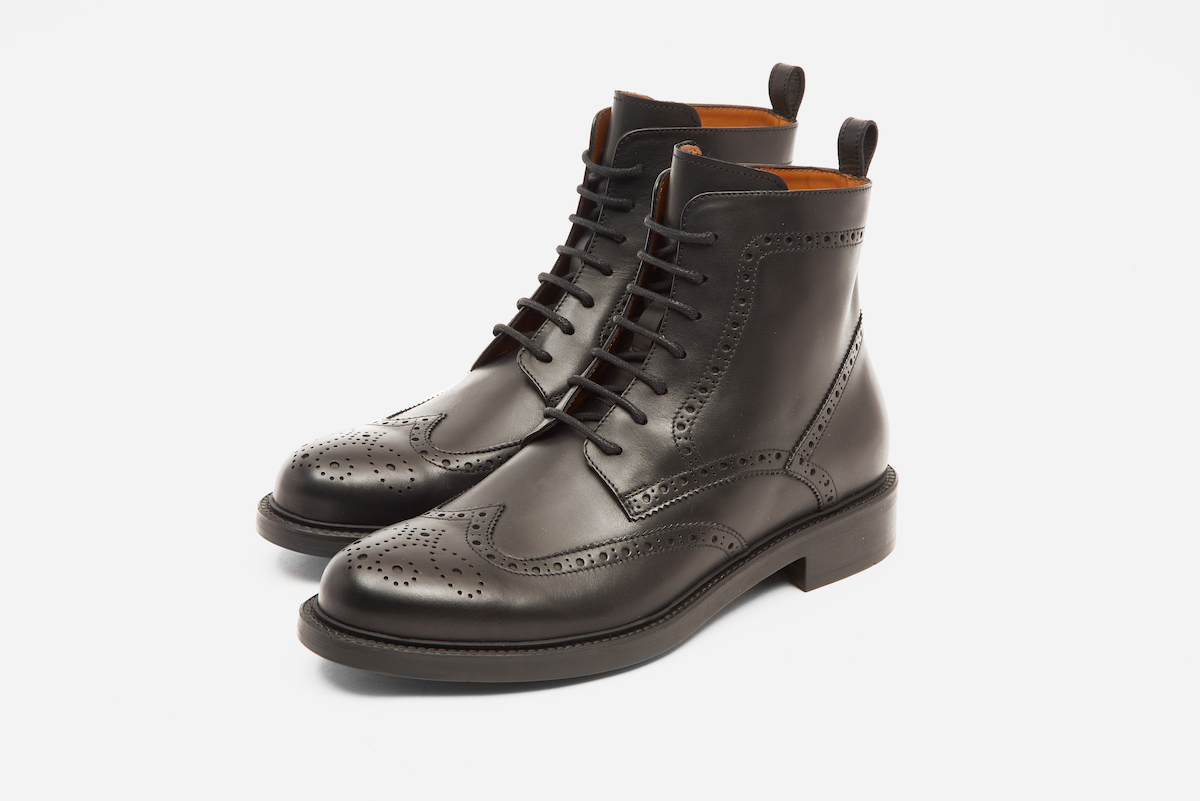 Stivaletto Brogue Stringato in pelle - Belfiore Calzature