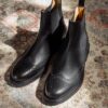 stivaletto chelsea brogue in pelle 1 10092025-Belfiore_18-Modifica • Belfiore