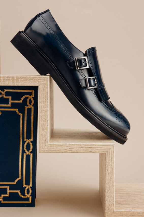 monk strap in pelle • Belfiore